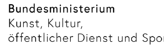 Logo des Bundesministerium für Kunst, Kultur, öffentlicher Dienst und Sport