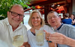 Sommerfest_24.6.25_a.o.Versammlung Claus Muhr, Astrid Heubrandtner+ Joe Malina