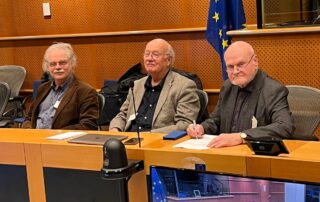 11.11.25 EU Parlament Präsentation der IMAGO STUDIE BEhIND THE LENS Kurt Brazda Paul Rene Roestad , Cristina Busch