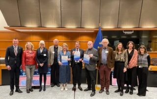 11.11.25 EU Parlament Präsentation der IMAGO STUDIE BEhIND THE LENS Kurt Brazda Paul Rene Roestad , Cristina Busch